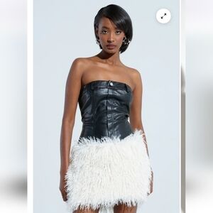 Akira NWOTs Might Delete Latee Pu Fur Mini Dress